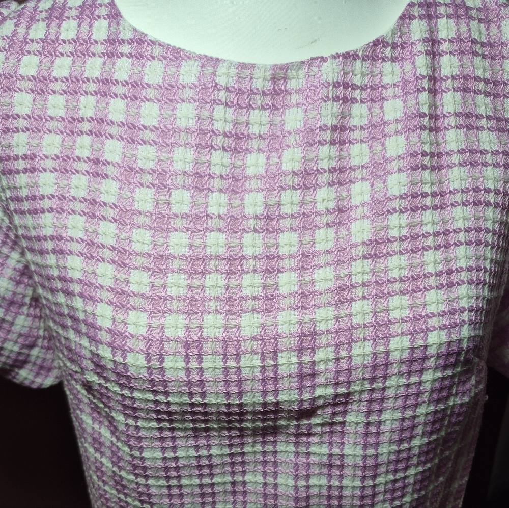 Aura Retro Style Pink Gingham Dress - Womens‎ Size Medium - Picture 3 of 6